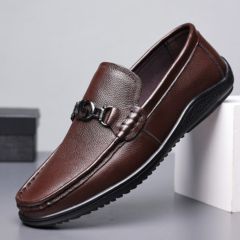 Fashion Casual Shoes Men Leather Feet