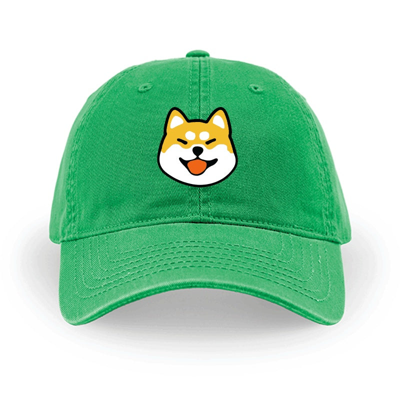 Men And Women Simple Cotton Shiba Inu Pattern Hat