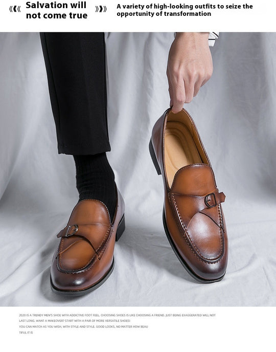 Slip-on High-grade Leather Shoes For Men