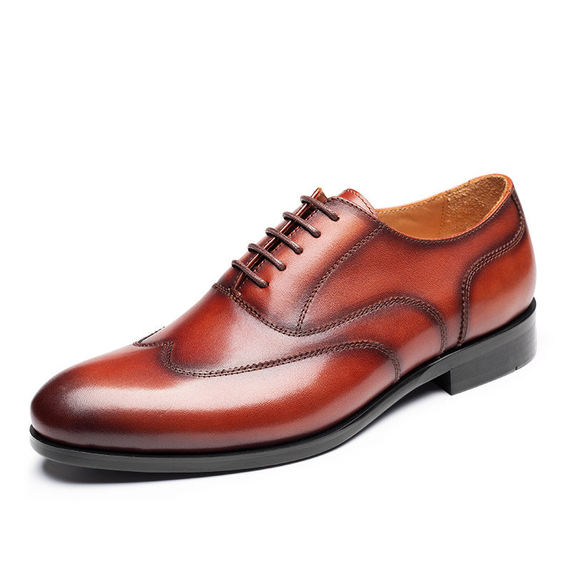 Cowhide Men's Shoes Formal Wear Business Men