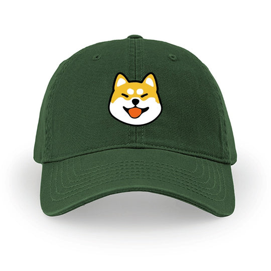 Men And Women Simple Cotton Shiba Inu Pattern Hat