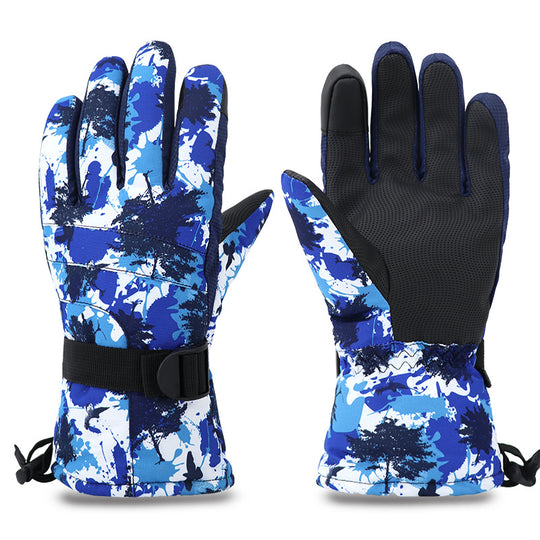 Warm Ski Gloves For Men And Women With Touch Screen Waterproof Riding In Winter