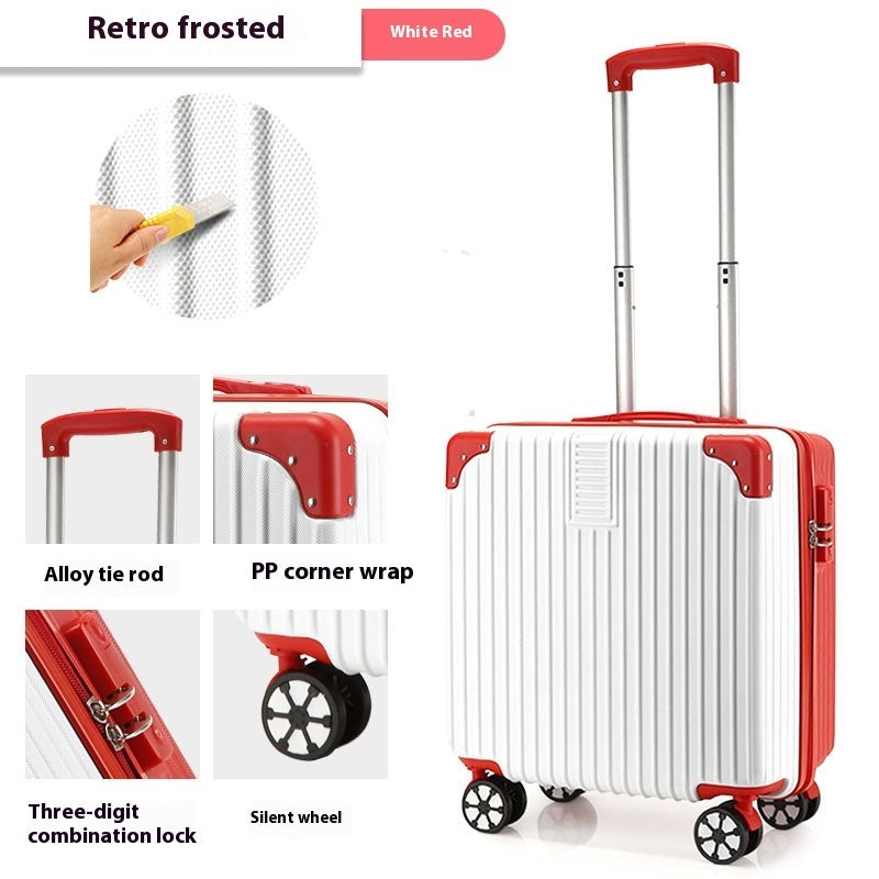 18-inch Trolley Case Printed Pattern Luggage Small Children Suitcase Boarding Bag Suitcase