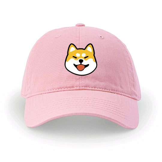 Men And Women Simple Cotton Shiba Inu Pattern Hat