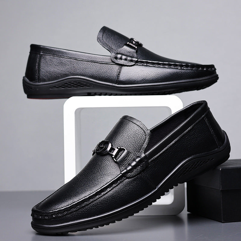 Fashion Casual Shoes Men Leather Feet