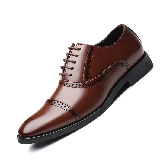 Korean Style British Casual Business Leather Shoes Men