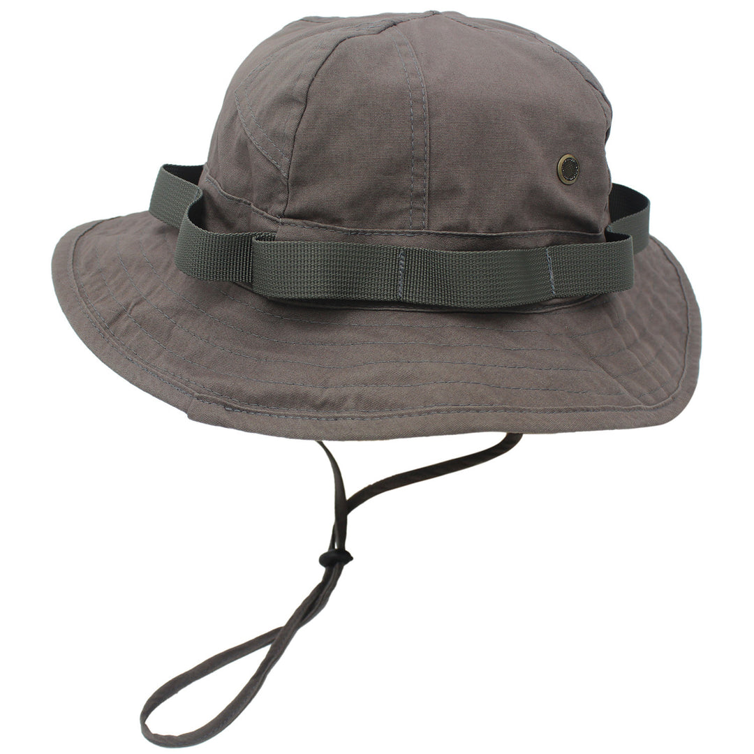 Sun Hat Men Sun-proof Vintage Cotton Tooling Style Bucket Hat