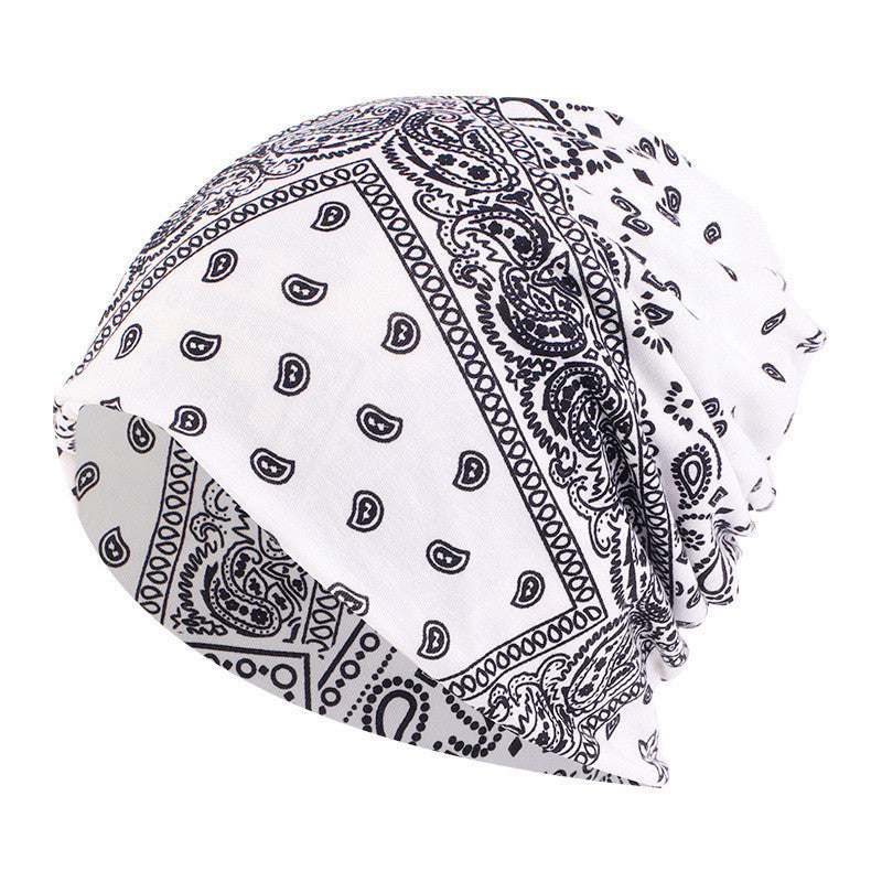 New Warm Couples Pullover Print Bandana Hat