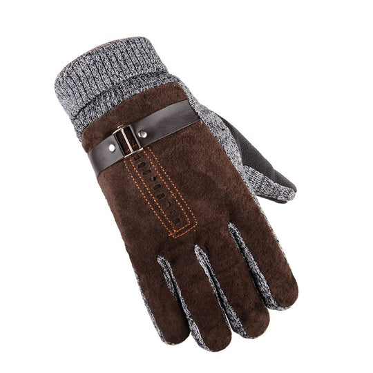 Gloves Men Winter Cycling Leisure Pigskin